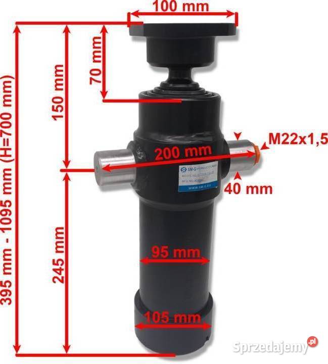 Zestaw hydrauliczny wywrotu 25 metra 3 str 700 Solec Kujawski