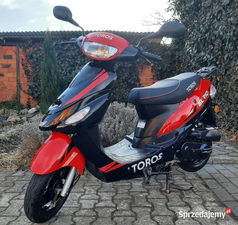 Zadbany skuter Toros El Rio 50 4t 2016r 2wł 3498 nieuszkodzony Tuczno sprzedam