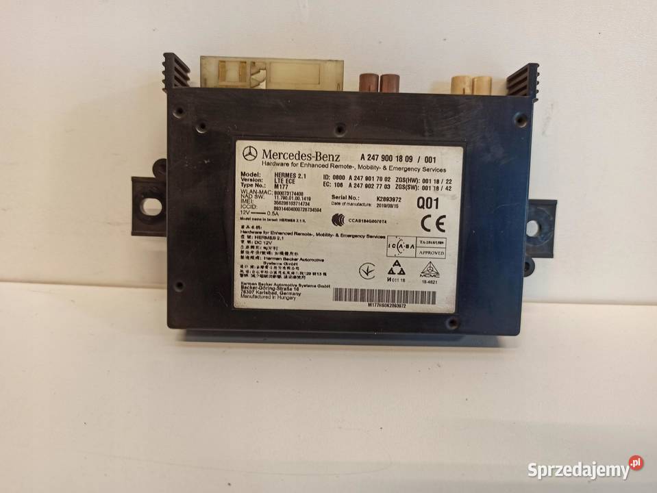 MODUŁ STEROWNIK HERMES W247 A2479001809