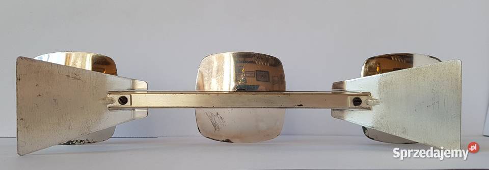 Stary metalowy świecznik z platerowanymi śląskie