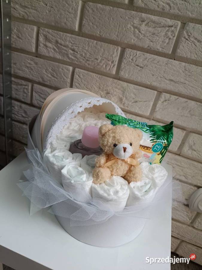 Prezent dziecka Bukiet z pampersów Prezent na Ratyń