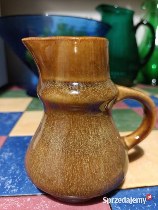Cukierniczka i mlecznik Opal Mirostowice Porcelana i szkło małopolskie Trzebinia
