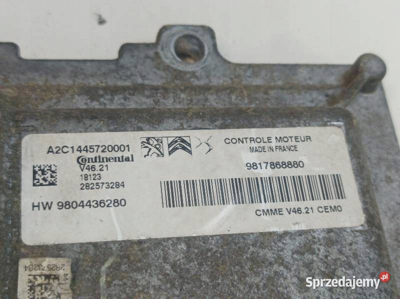 STEROWNIK SILNIKA 9817868880 Citroen CElysee I