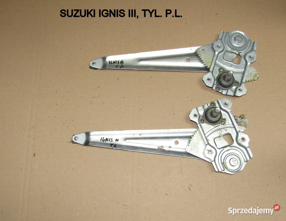 MECHANIZM OPUSZCZANIA SZYB TYLNY LEWYPRAWY Rok produkcji 2019 Mysłaków