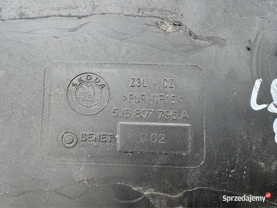Spoiler dyfuzor zderzaka tył skoda Fabia II 2 wielkopolskie Międzychód