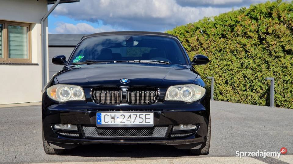 BMW 1 Automat Cabrio 2009r Skóry Xenon Windshot Wejherowo