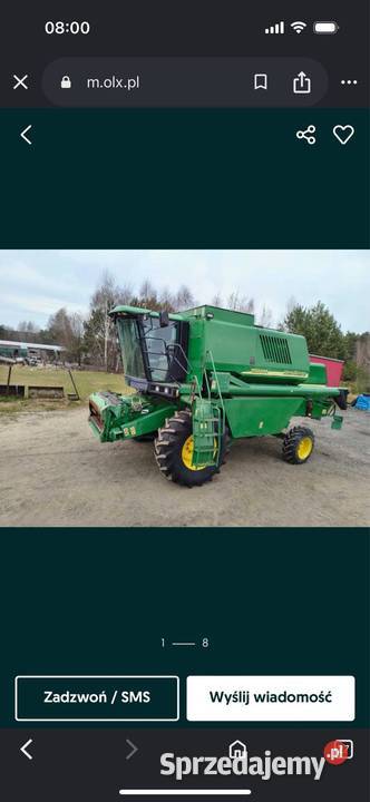 Kombajn zbożowy John Deere 1550cws Grabów Szlachecki