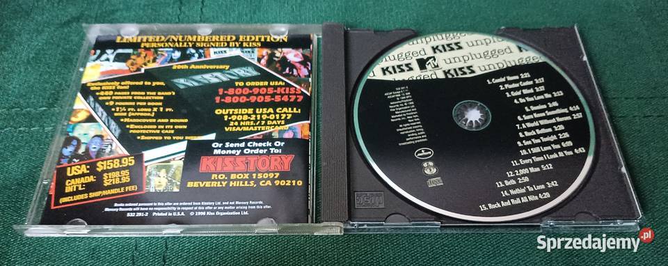 KISS Mtv unplugged 1996 Unikat Zbylitowska Góra