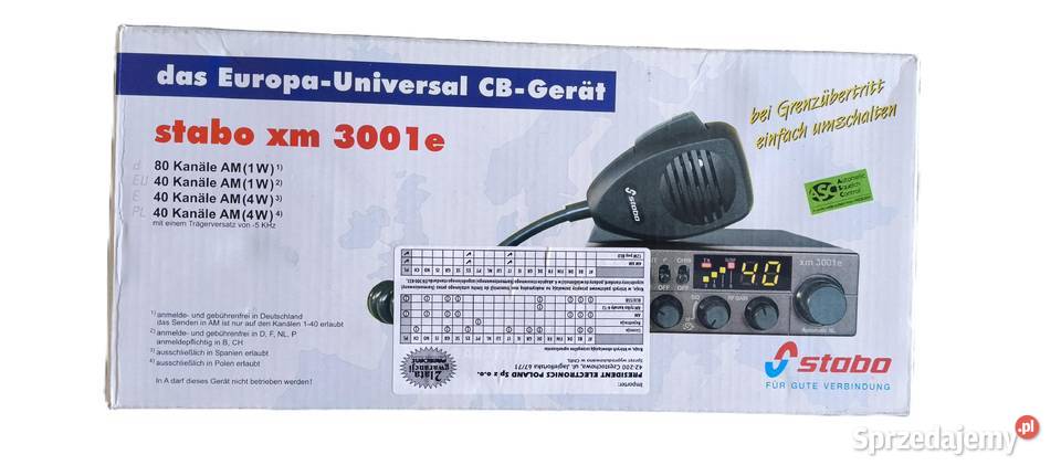 CB radio Stabo XM 3001e komplet antena pudło Gliwice sprzedam