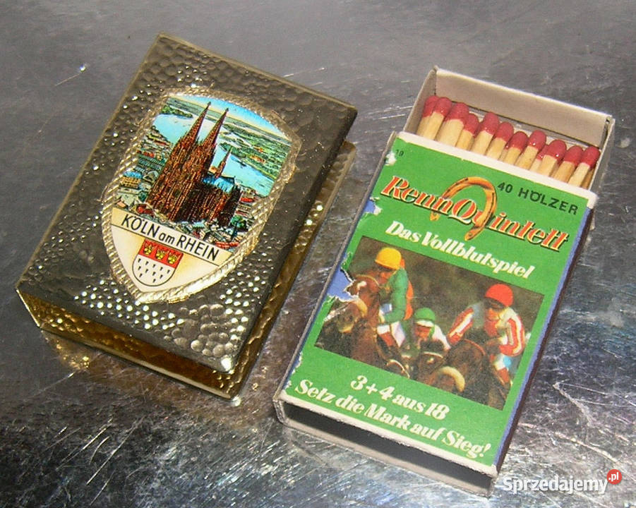zapałki etui metalowe vintage katedra w Antyki, Sztuka, Kolekcje Bartków