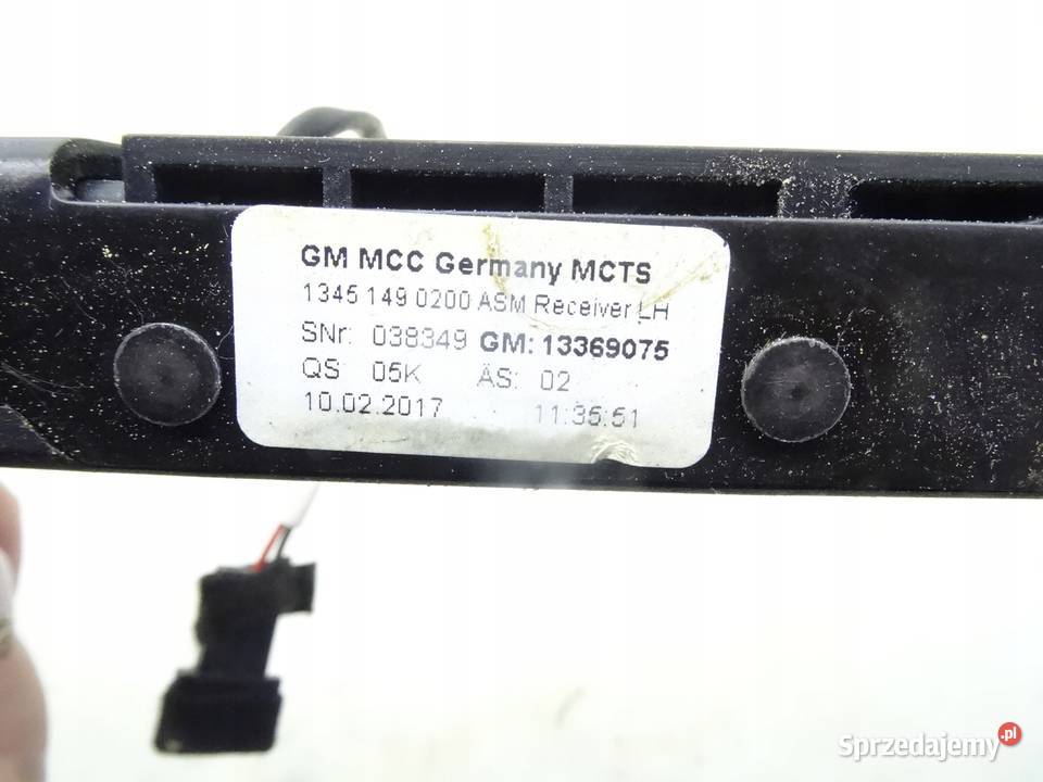 13369075 OPEL CASCADA ZAMEK DACHU GORNY Przemęt
