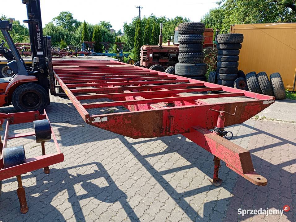 Przyczepa do słomy bel dłużyca 78 metra mocna nieuszkodzony Sośno sprzedam