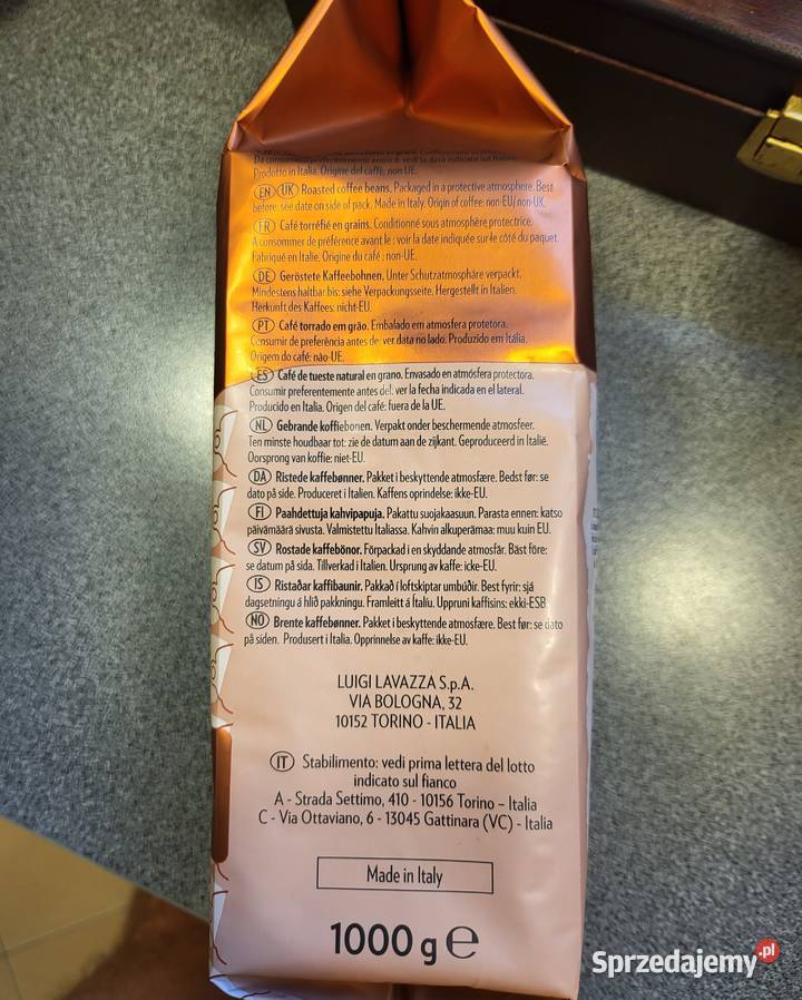 Kawa ziarnista Lavazza Crema E Aroma 1 produkcja Wrocław