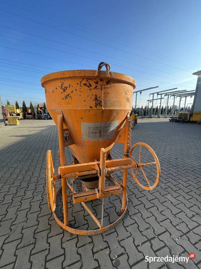 Pojemnik dźwigowy do betonu zbiornik lej Ślesin