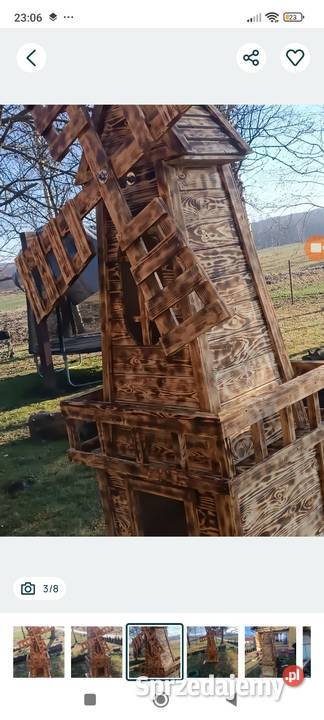 Wiatrak ogrodowy Mokrelipie