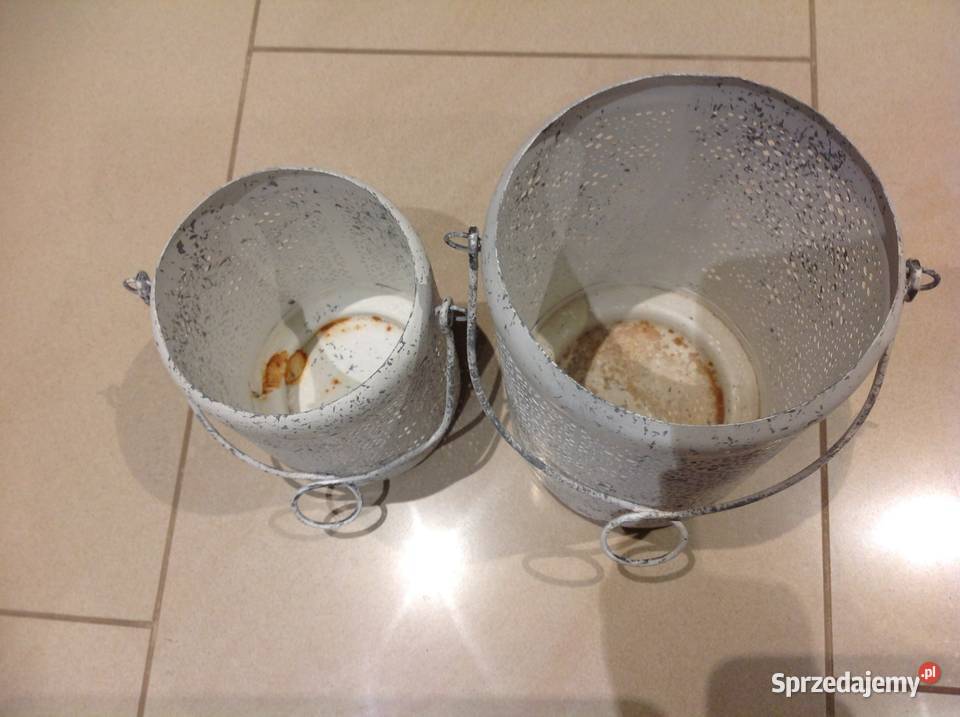 Biały Lampion Ażurowy Metalowy 2