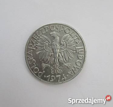 5 moneta Rybak PRL 1974 Łódź sprzedam