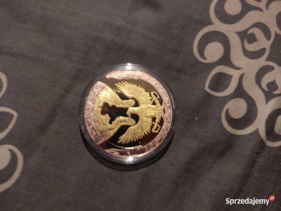 Odzyskiwanie Niepodległości 1918 piękny medal dolnośląskie Oleśnica