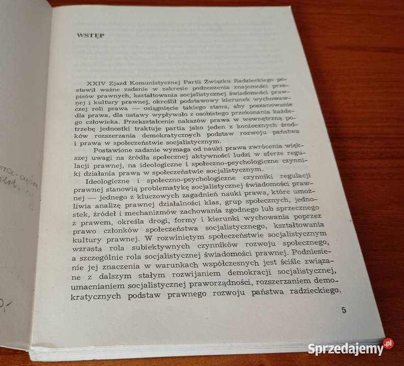 Socjalistyczna świadomość prawna i praworządność pomorskie Gdańsk