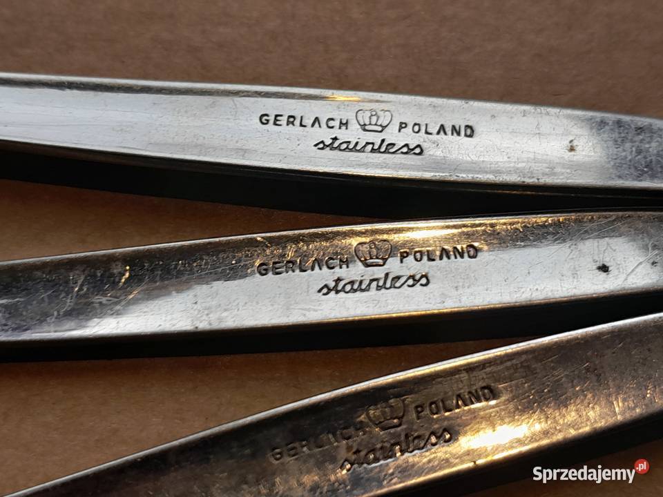 Stara łyżka stołowa Gerlach PRL Stainless steel Dąbrowa Górnicza