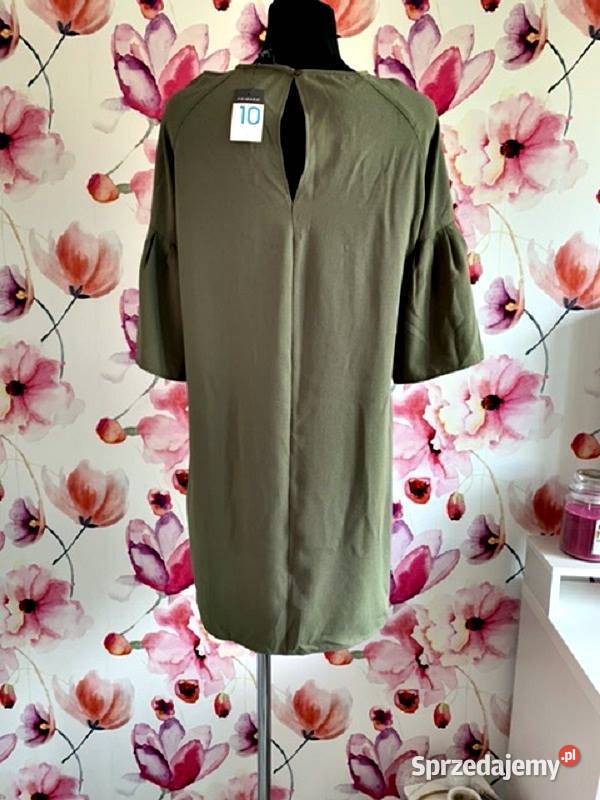 primark sukienka khaki luźny fason perełki nowa Choszczno sprzedam