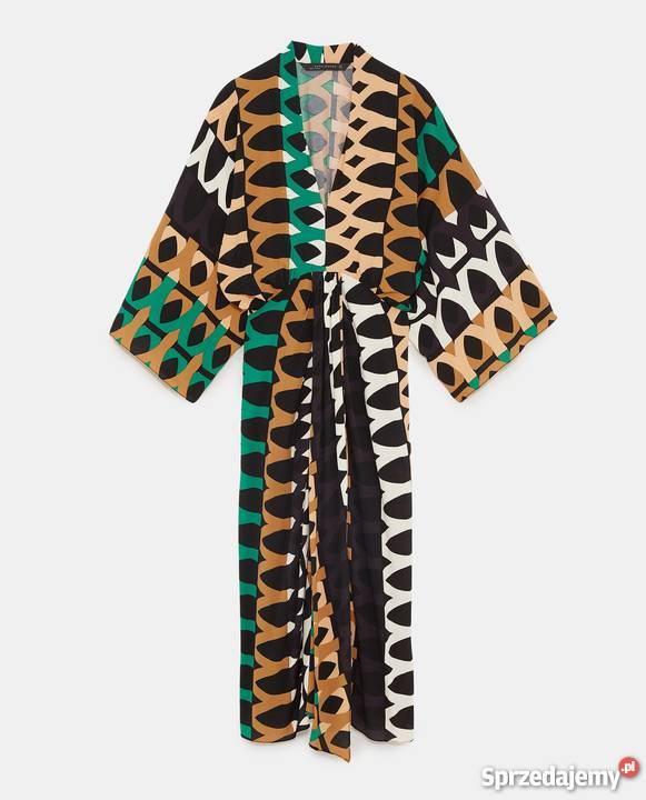 ZARA drapowana sukienka blog 38M nowa czarny Wschowa