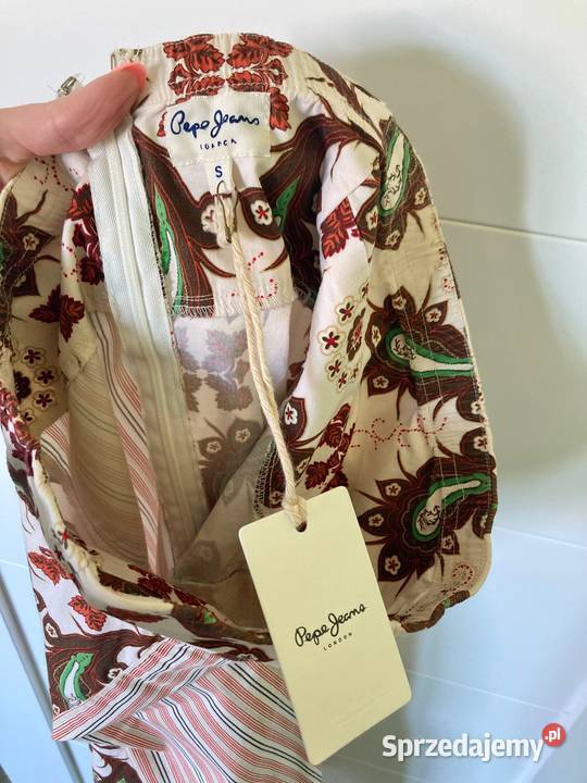 Nowa midi sukienka Pepe Jeans bawełna wzory S bez rękawa Spódnice i sukienki podkarpackie Nisko