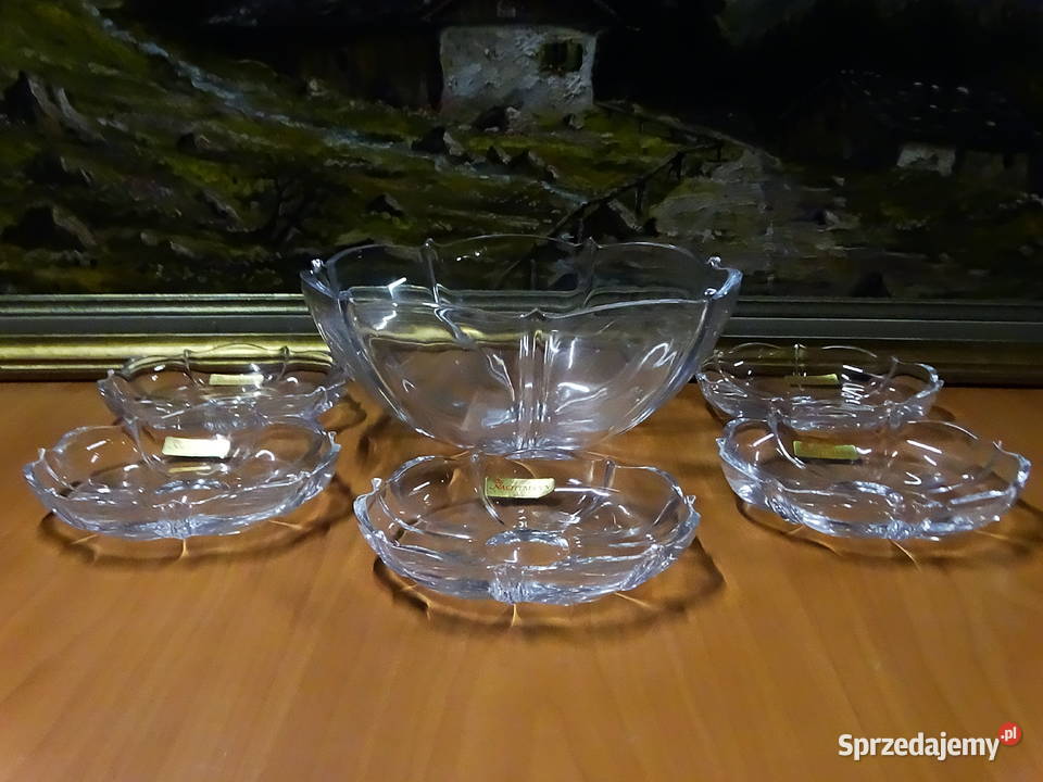 Zestaw kryształowych misek Nachtmann lubelskie Biłgoraj