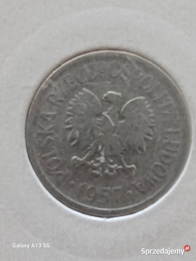 20 Groszy 1957 r 1 najrzadsze Konin