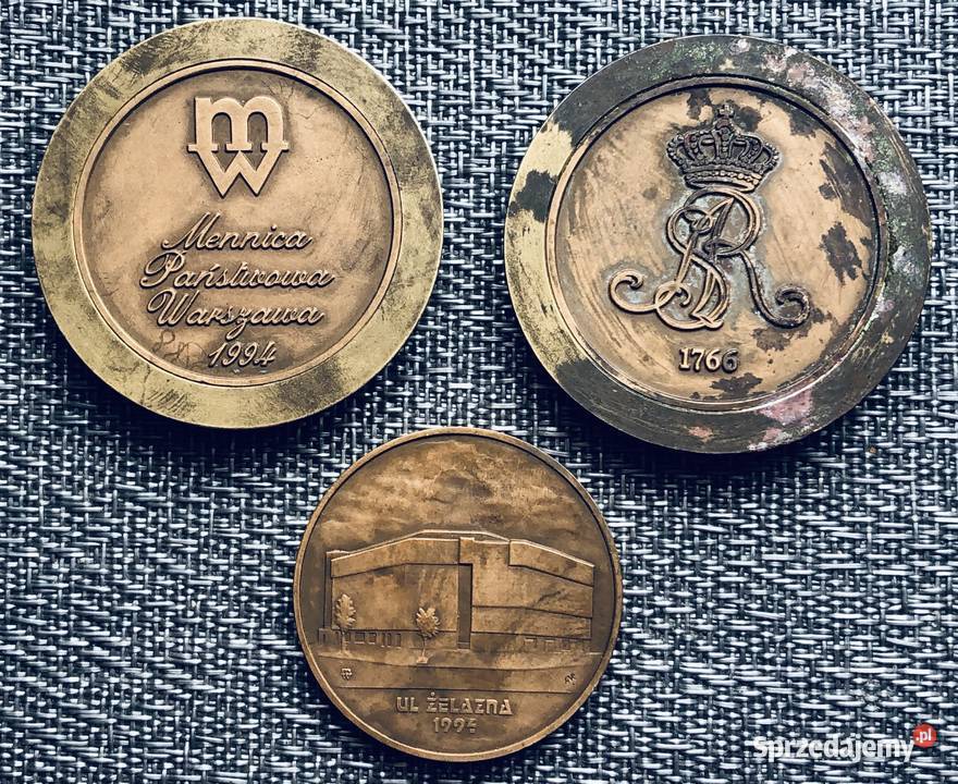 Medal Gmachy Mennicy 3częściowy Łowicz