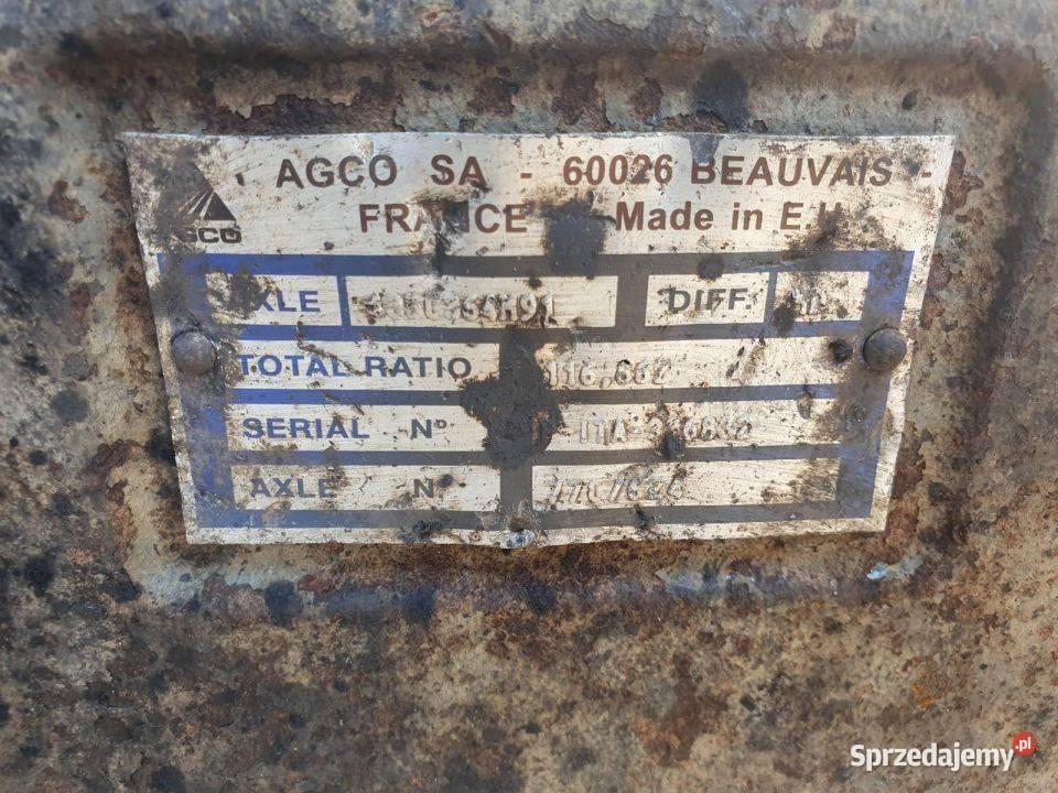 MOST PRZEDNI VALTRA S 323 AGCO 1350364M91 kujawsko-pomorskie Lipno