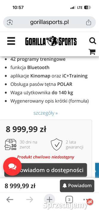 Sprzedam bieżnie Sprzęt do ćwiczeń Słubice