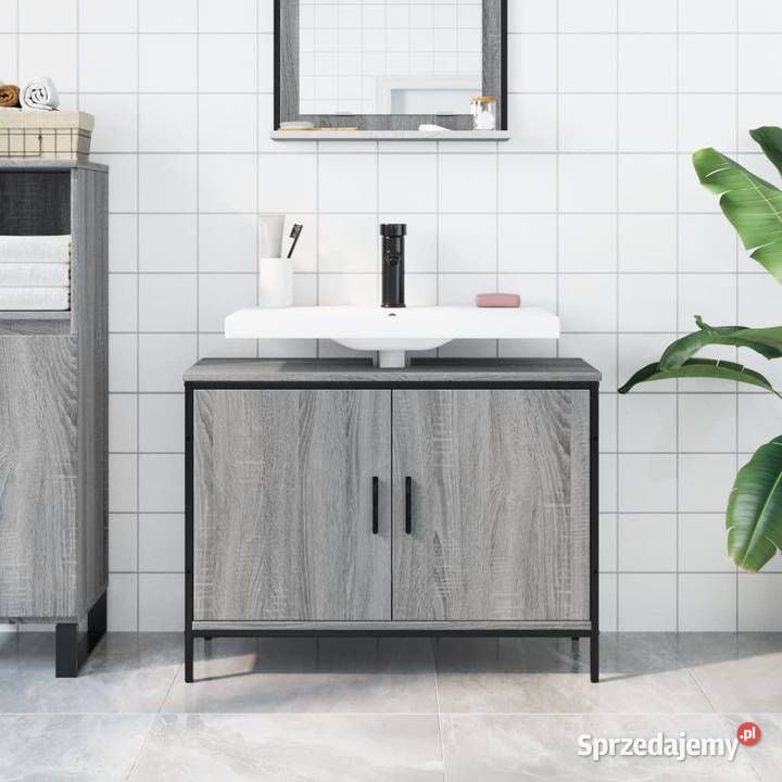 Szafka pod umywalkę szary dąb sonoma 80x30x60 mazowieckie Warszawa