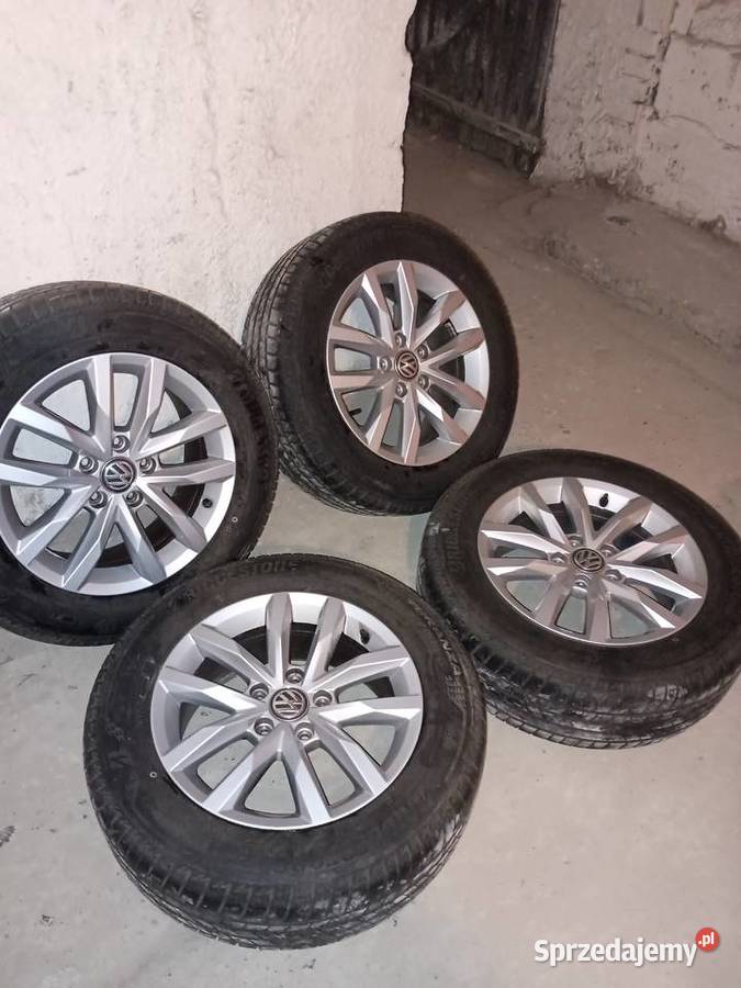 Alufelgi VW B8 65Jx16H2 opony Bridgestone T005 Bytom sprzedam