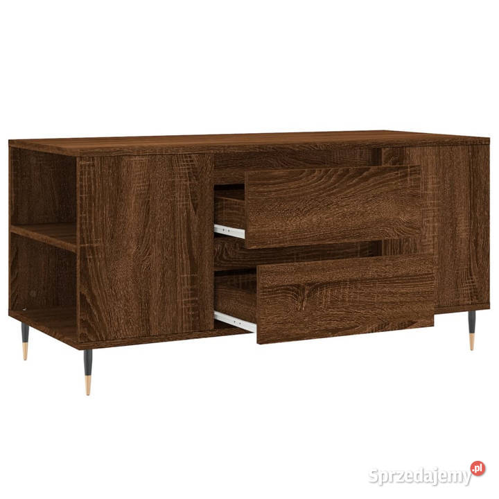 Stolik kawowy brązowy dąb 102x445x50 WM830995 sprzedam