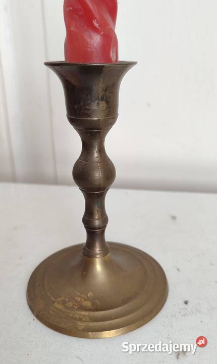 Stary świecznik mosiężny Gdańsk