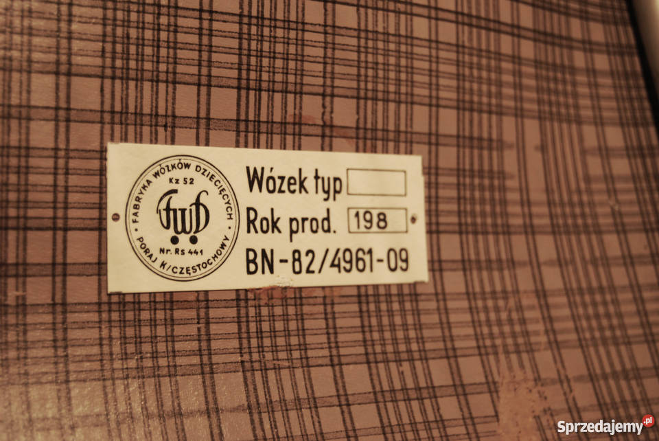 Okaz PRL WÓZEK gondola ideał gratka konesera odcienie błękitu Piaseczno