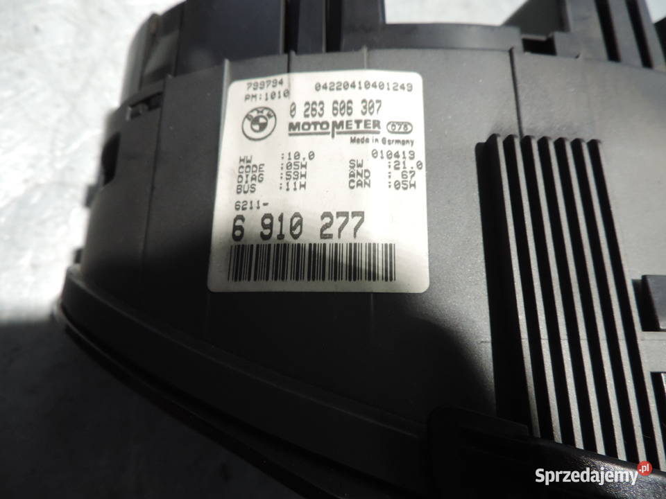 BMW E46 20 D ZEGARY LICZNIK 6910277 Rok produkcji 2001 Nowy Sącz sprzedam