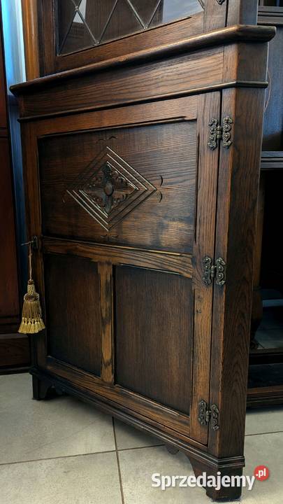 Dębowa narożna witryna ludwikowskasklep Dąbrowa Dąbrowa Górnicza sprzedam
