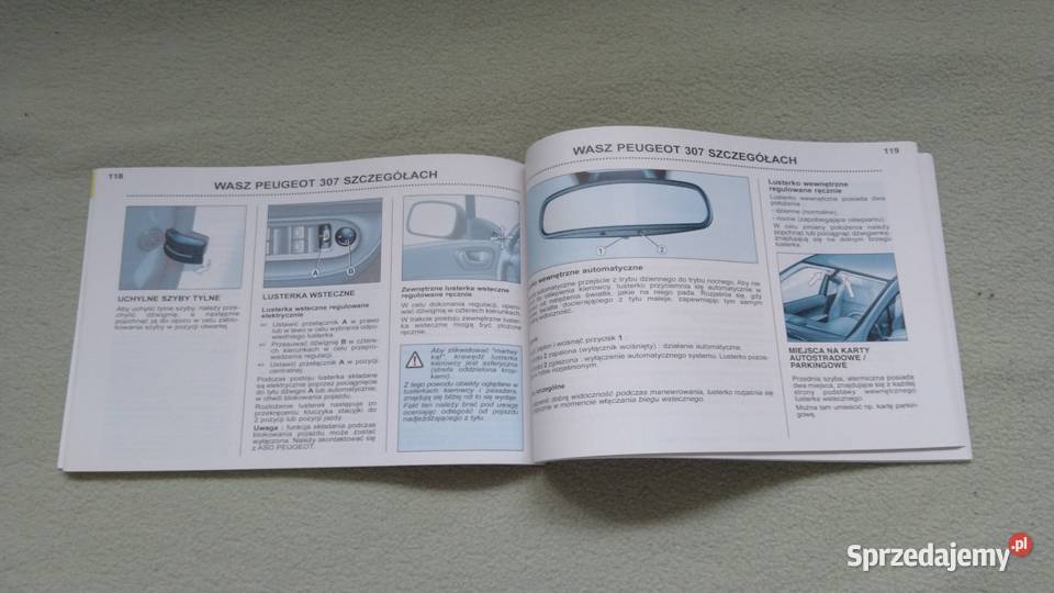 Peugeot 307 instrukcja obsługi Warszawa