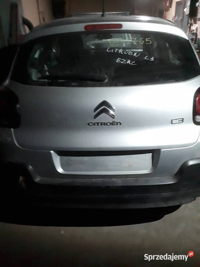 Citroen c3 szyba klapy Rok produkcji 2017 Pozostałe Sokołów Małopolski