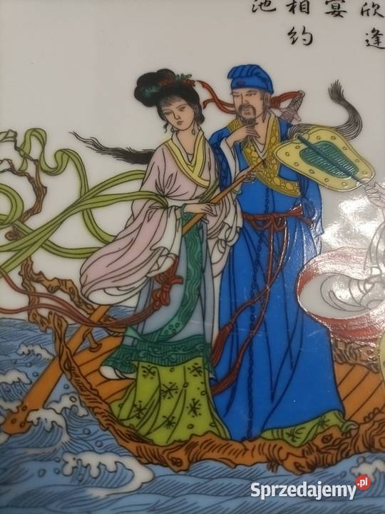 Obraz ręcznie malowany na porcelanie Antyki, Sztuka, Kolekcje warmińsko-mazurskie sprzedam