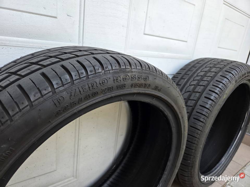2 opony Pirelli P Zero Rosso 22540 ZR18 225 Warszawa sprzedam