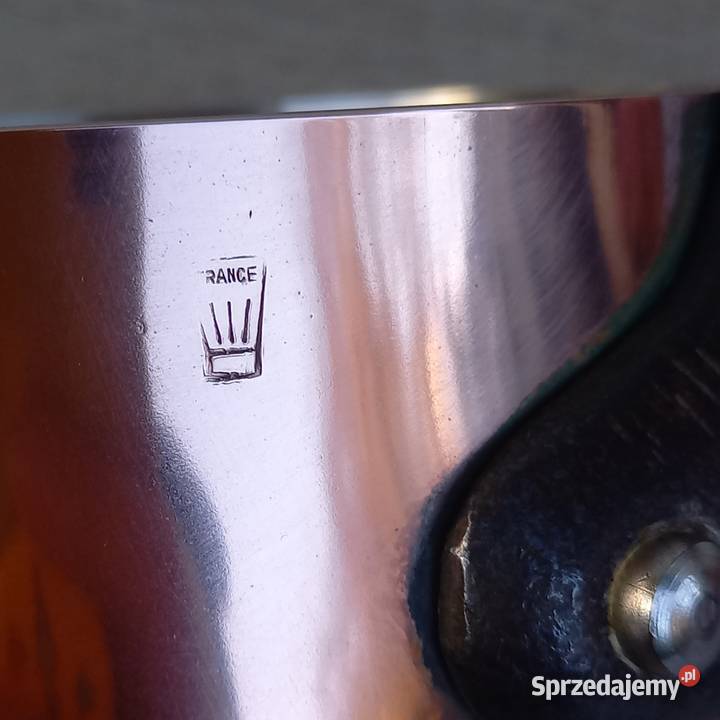 Profesjonalny miedziany rondel poj 07 l grube mazowieckie Warszawa