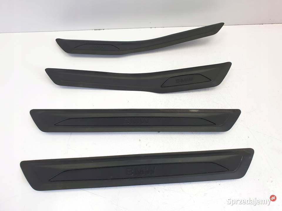 BMW F30 LISTWY NAKŁADKI PROGOWE komplet ORYGINAŁ osobowe Janów