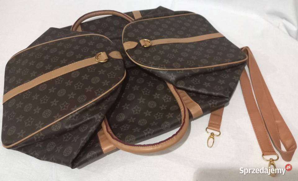 Torba brąz Podróżna skóra eko 60x30x30h NOWA 30cm sprzedam