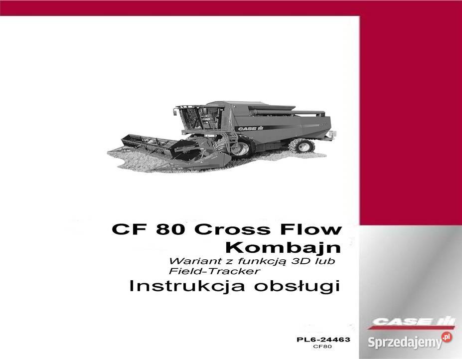 Instrukcja obsługi CASE IH CF 80 CF80 wielkopolskie Szamotuły