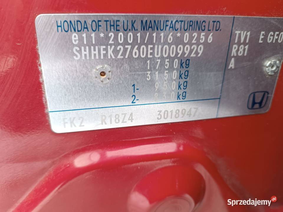 Honda Civic 18 benzyna 140 sport Częstochowa