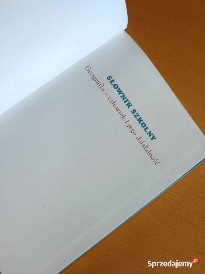 Geografia Człowiek i jego działalność słownik Kielce