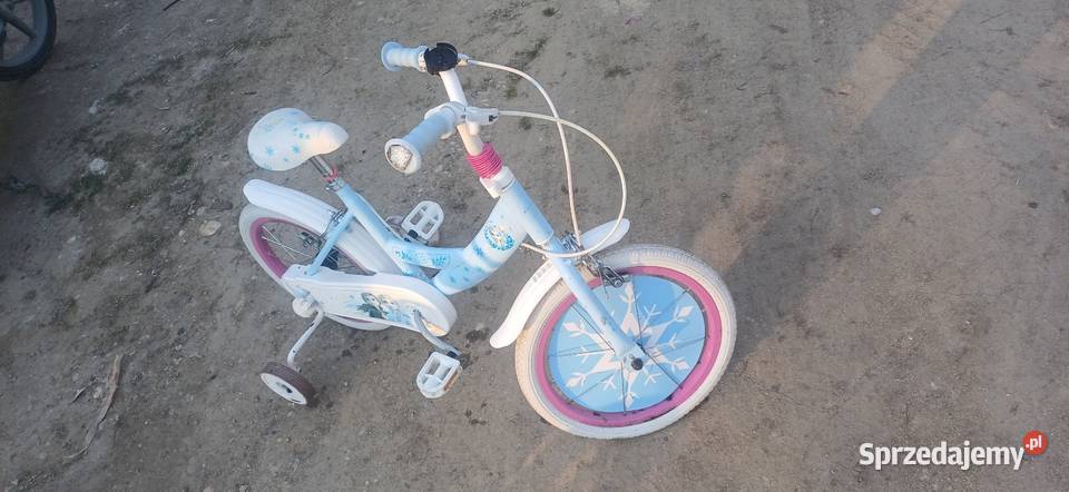 Rowerek dziewczynki z kulkami bocznymi Złotoryja